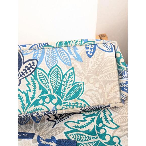 Vera Bradley Northern Lights Lighten Up Expandable Travel Tote Carry All Blue - Picture 15 of 15